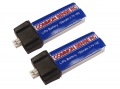 3.7 volt - 150mAh 15C Li-Poly 2-Pack for Blade mCX and MSR