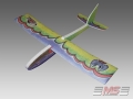 MS Composit Free Fly Glider 800 - Bat Design