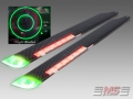 MS Composit Tag Carbon Fiber Composite Night Main Rotor Blades 600mm (12/4)  with Programmable Text