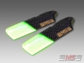 MS Composit Carbon Fiber Composite Night Tail Blades 97mm (5/3)