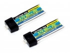 Lectron Pro 3.7V 160mAh 25C Lipo Battery 2-Pack with Micro Connector for Blade mCX, mSR, and mSR X
