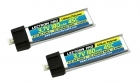 Lectron Pro 3.7V 180mAh 45C Lipo Battery 2-Pack for Blade mCX, mCX2, mSR, mSR X, Nano QX, & UMX AS3Xtra