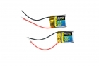 Lectron Pro 3.7V 250mAh 30C Lipo Battery 2-Pack for Syma S107 / S107G Helicopters