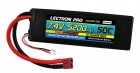 Lectron Pro 7.4V 5200mAh 50C Lipo Battery with Deans-Type Connector for 1/10th Scale Cars & Trucks - Team Associated etc.