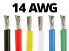 14 Gauge Silicone Wire (By the Foot)  - Available in Black, Blue, Green, Red, White, and Yellow