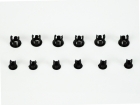 Mounting sockets for 3mm and 5mm LED Lights - 6 each