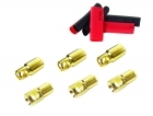 Bullet Connectors - 6mm - (3) Male, (3) Female