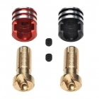 Bullet Connectors - 5mm Male Pair with Color-Coded Heat Sink