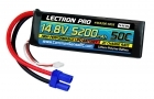 Lectron Pro 14.8V 5200mAh 50C Lipo Battery Soft Pack with EC5 Connector