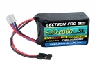 Lectron Pro 6.6V 2000mAh 5C LiFe Receiver Hump Pack Battery with Servo Connector