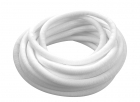 3/8 Woven Split Tube Cable Wrap - White - 25 ft pack
