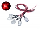 5-Pack of Pre-Wired 10mm Bright Red LED Light Bulbs