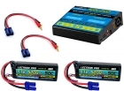 Power Pack #26 - ACDC-DUO Charger + 2 x 11.1V 5200mah 50C w/ EC5 Connector (#3S5200-505)