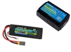 Power Pack #28 - AC-3A Charger + 1 x 7.4V 5200mah 35C w/ XT60 + Gray Adapter (#2S5200-35X)