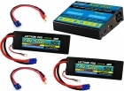 Power Pack #47 - ACDC-DUO Charger + 2 x 7.4V 5200mah 50C w/ EC3 Connector (#2S5200-50E)