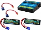 Power Pack #58 - ACDC-DUO Charger + 2 x 14.8V 5200mah 50C Soft Pack w/ EC5 Connector  (#4S5200-50S5)