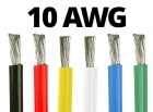 10 Gauge Silicone Wire (By the Foot) - Available in Black, Blue, Green, Red, White, and Yellow